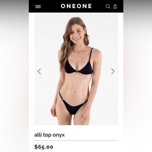 ONEONE Swimwear Alli Top Onyx
